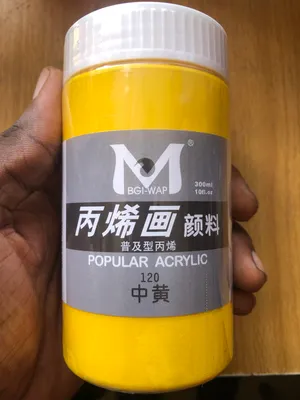 300ml acrylic yellow 